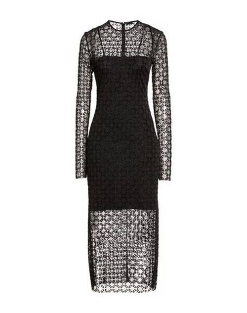 Woman Midi dress Black Size M Polyamide, Elastane