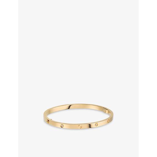 Love Small 18ct Yellow-gold and 6 Diamond Bracelet
