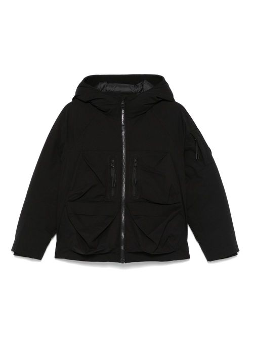 Hooded puffer jacket - Black