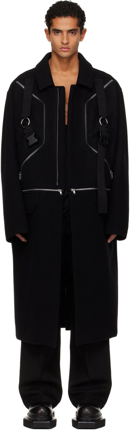 Black Concordians Blixa Jumbo Mac Coat