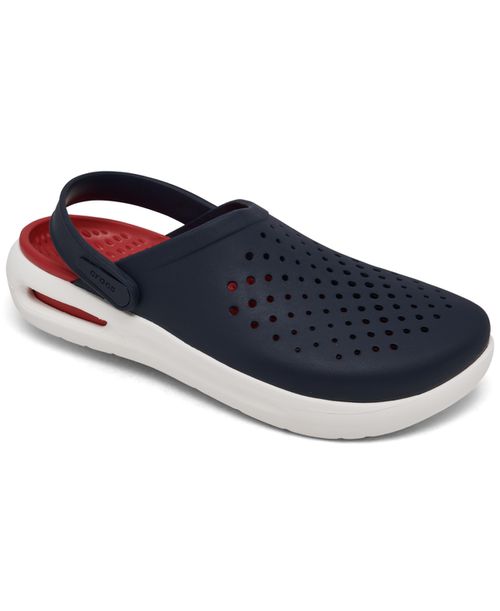 Men's InMotion Clogs from Finish Line - Navy, White, Red