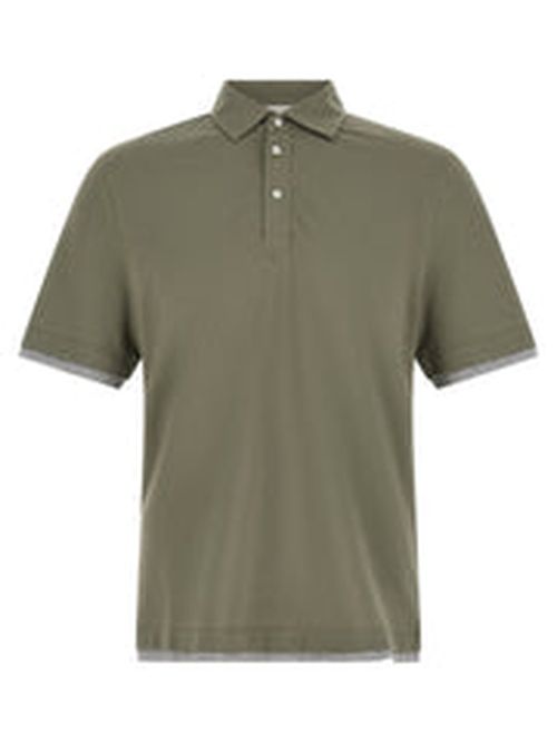Faux Layering Polo Shirt