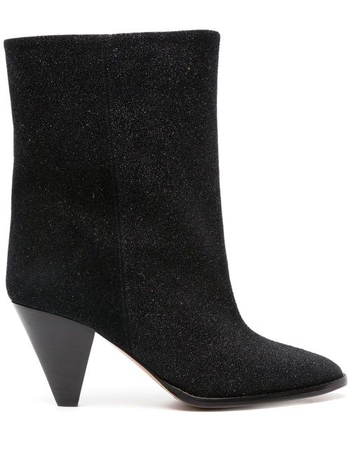 Rouxa suede 85mm boots - Black