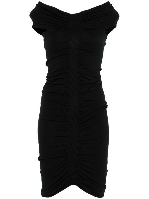 Off-shoulder mini dress - Black