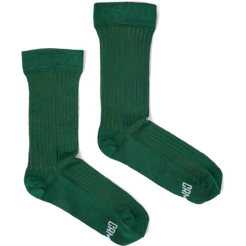 CAMPER Calma Socks PYRATEX® - Unisex Socks - Green, size L, Cotton fabric