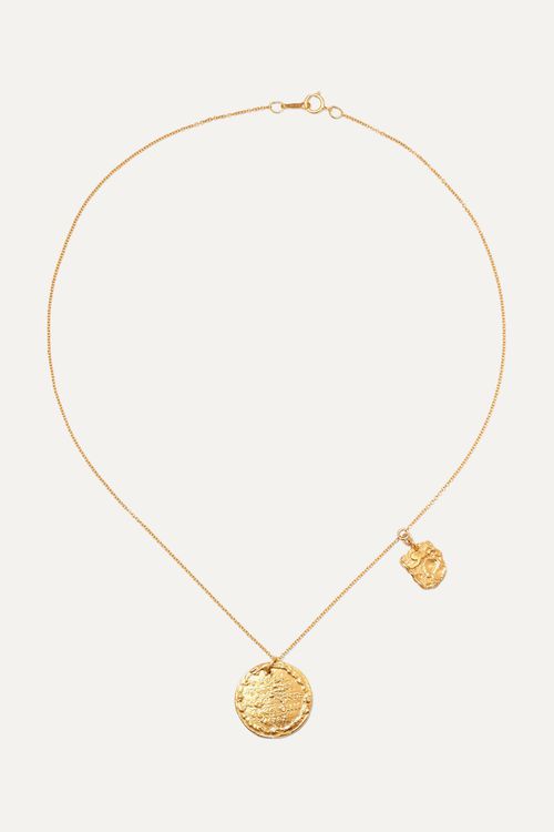 + Net Sustain Summer Night Gold-plated Necklace - One size