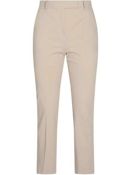 Cotton Blend Tapered Pants