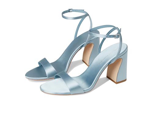 Loeffler Randall Women's Malia Curved Heel Simple Sandals with Ankle Wrap