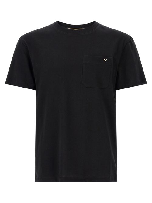 Cotton Pocket T-Shirt — Black
