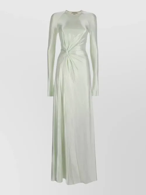 Victoria Beckham - maxi dress long sleeves crew neck knot