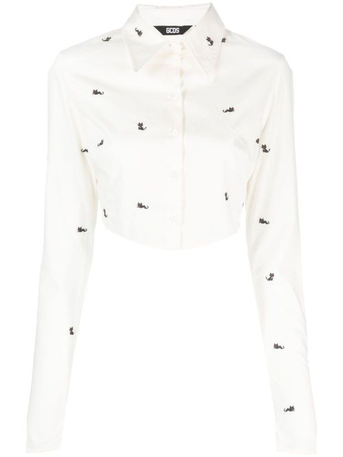 Kittho cropped shirt - White