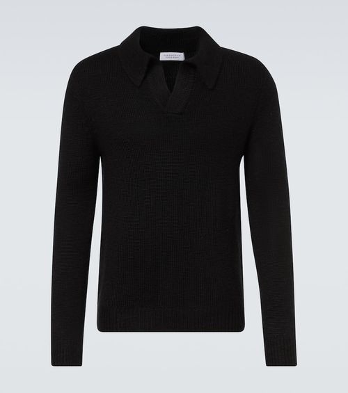 Cashmere polo sweater