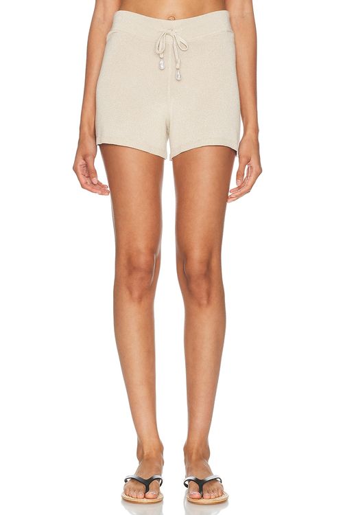 La Porte Sofia Knit Short in Metallic Neutra