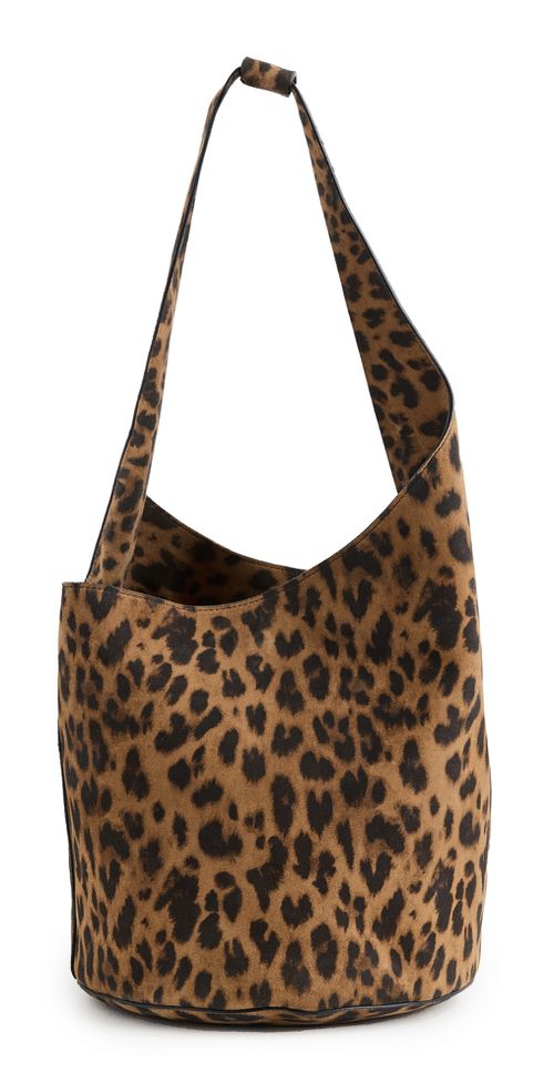 Reformation Medium Silvana Bag LEOPARD SUEDE One Size