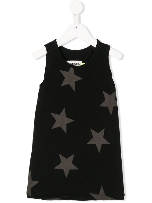 Nununu star-print tank top - Black