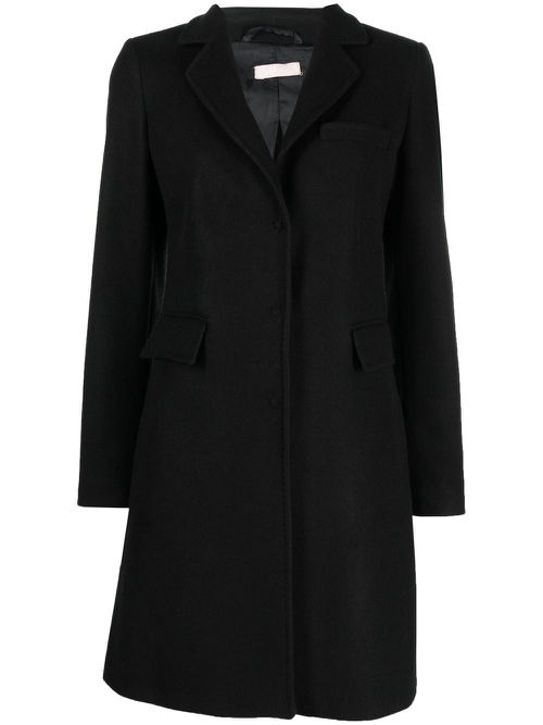 Single-breasted tailored coat - Black