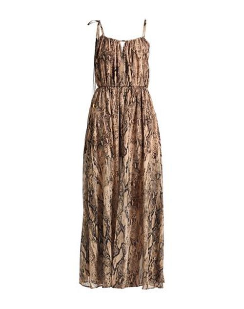 Just Cavalli Woman Maxi dress Sand Size 4 Polyester