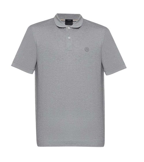 Grey Shirt Collar Polo