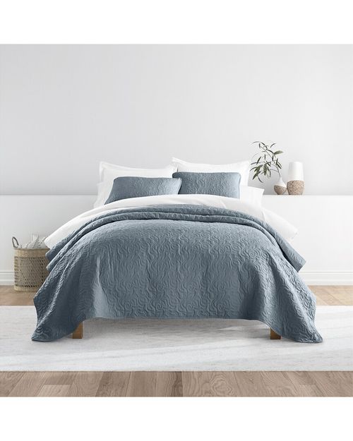 All Season Floral Stitch Quilt Set
