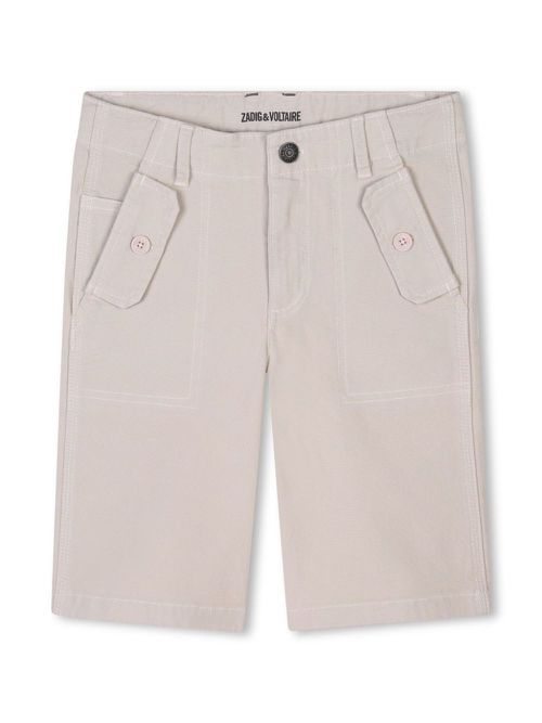 Canvas bermuda shorts - Neutrals