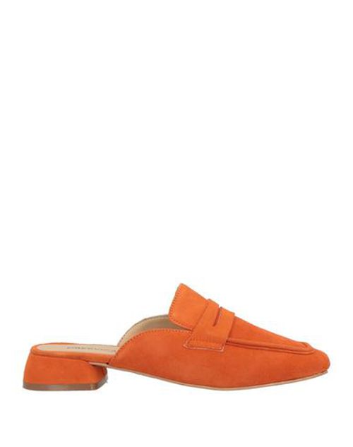 Woman Mules & Clogs Orange Size 8 Leather