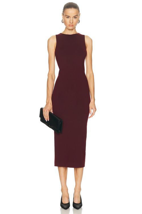 High Sport Devin Dress in Wine - Burgundy. M also in