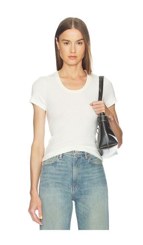 Citizens of Humanity Maude U Neck Tee in White. L. Also in M, S