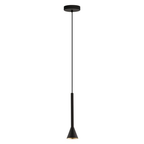 Matte Black LED Pendant from the Cortaderas Collection
