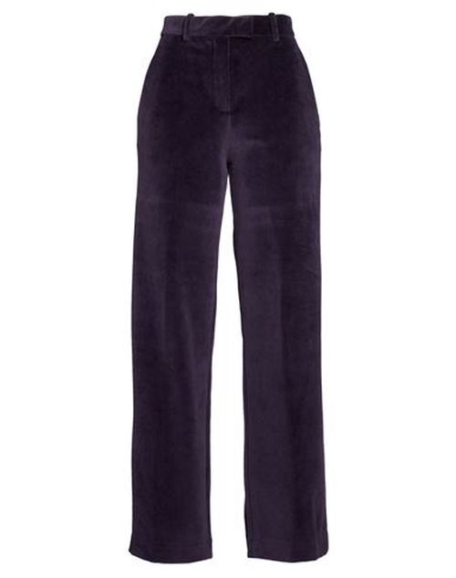 Woman Pants Dark purple Size 2 Cotton, Polyester