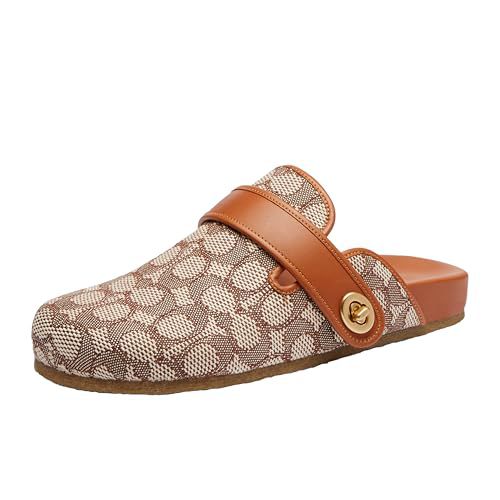 Coach Women's Blake Signature Textile Jacquard Clog