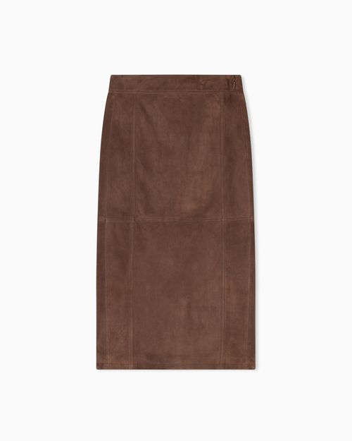 Genuine leather suede jacket