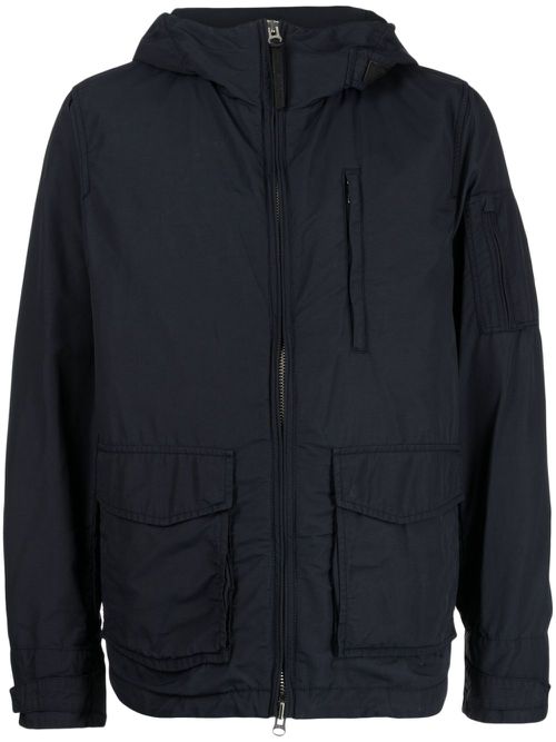 Hooded zip-up jacket - Blue