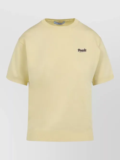 Prada - short sleeve crew neck knit top