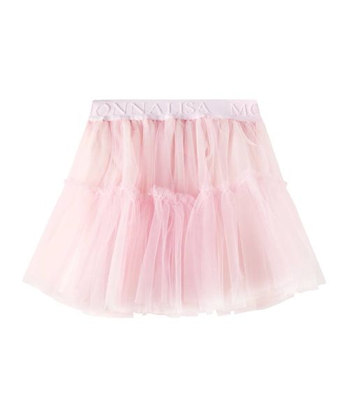 Monnalisa Logo tulle skirt