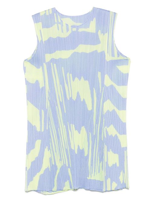 Pleats Please Issey Miyake Refraction mini dress - Blue
