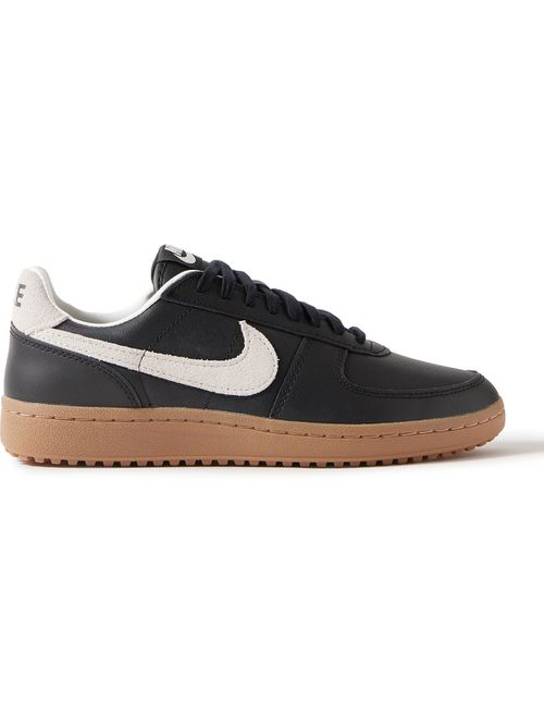 Field General 82 SP Suede-Trimmed Perforated-Leather Sneakers