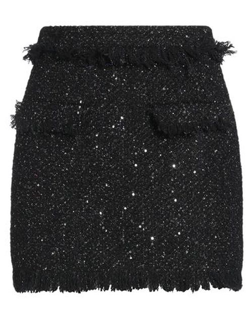 Msgm Woman Mini skirt Black Size 2 Polyester, Cotton, Acrylic, Wool, Polyamide