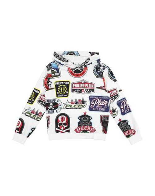 Kid Boy Sweatshirt White Size 10 Cotton, Elastane