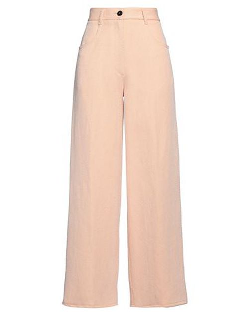 Forte_forte Woman Pants Apricot Size 1 Cotton, Linen, Acrylic, Wool