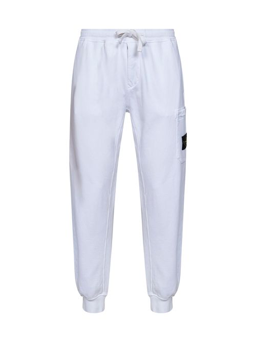 Cargo Pocket Organic Cotton Joggers — White