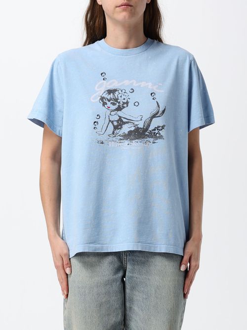 T-Shirt Woman color Gnawed Blue