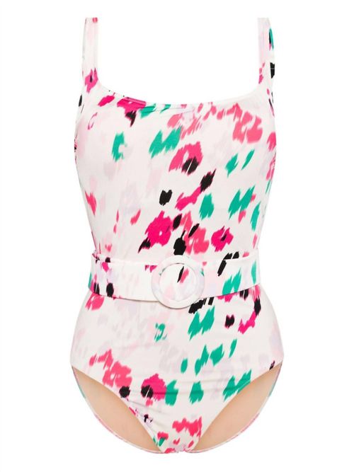 Women's Cassandra Onepiece Belted Swimsuit In Fleur