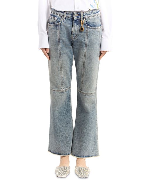 Kick Flare Jeans in Mid Blue