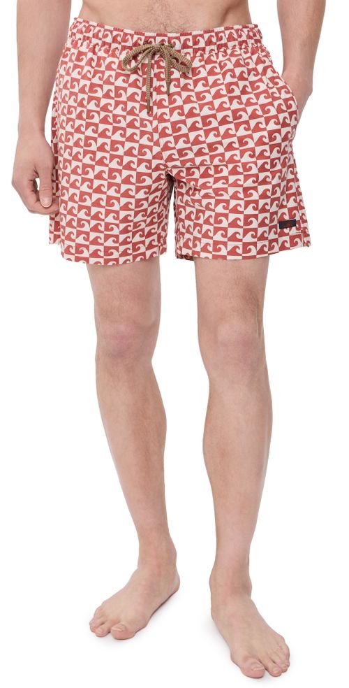All Day Swim Trunks 6 Clay Wave Block