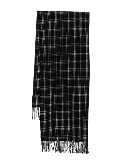 Checked scarf - Black