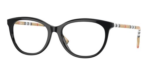 Burberry BE2389F Asian Fit Women's Glasses, Black, Size 52