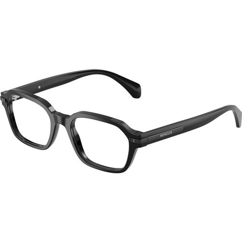 Moncler Unisex Moncler ME2015 3001 Monturas ópticas Acetato Negro Transparente Geométrico Norma