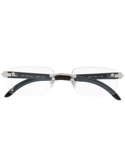 C Décor rimless glasses - Black