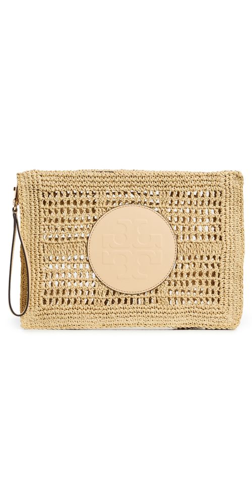 Ella Hand-Crocheted Pouch Natural One Size