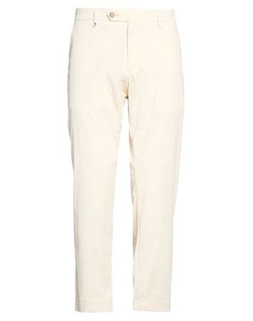 Man Pants Ivory Size 36 Cotton, Polyester, Elastane
